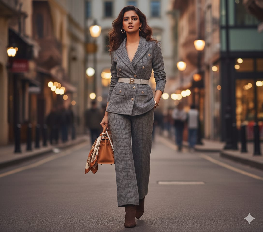 Stylish Women's Blazer and Trousers Suit Sets