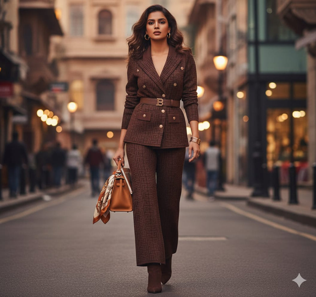 Stylish Women's Blazer and Trousers Suit Sets